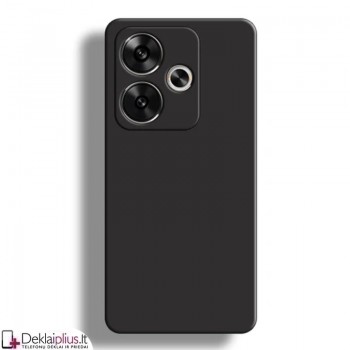 Liquid Air silikoninis juodas dėklas - su kameros apsauga (Xiaomi Poco F6 5G)